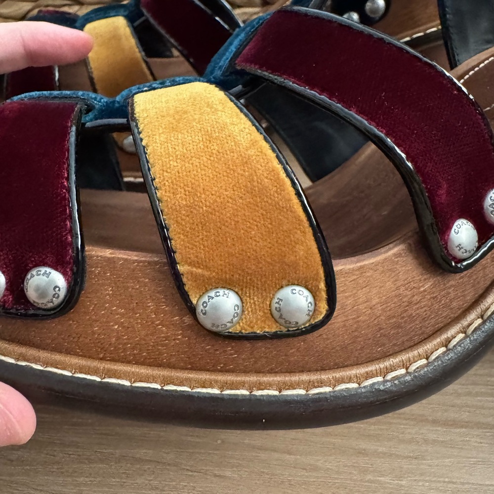 Coach Fisherman Clogs in Peacock Multi New in Box size 7 - Picture 12 of 14